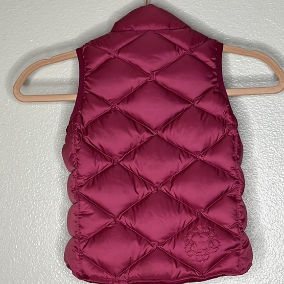 Rei Girls vest XXS (4-5)  pink color with embroidered flowers, good condition - Picture 2 of 8